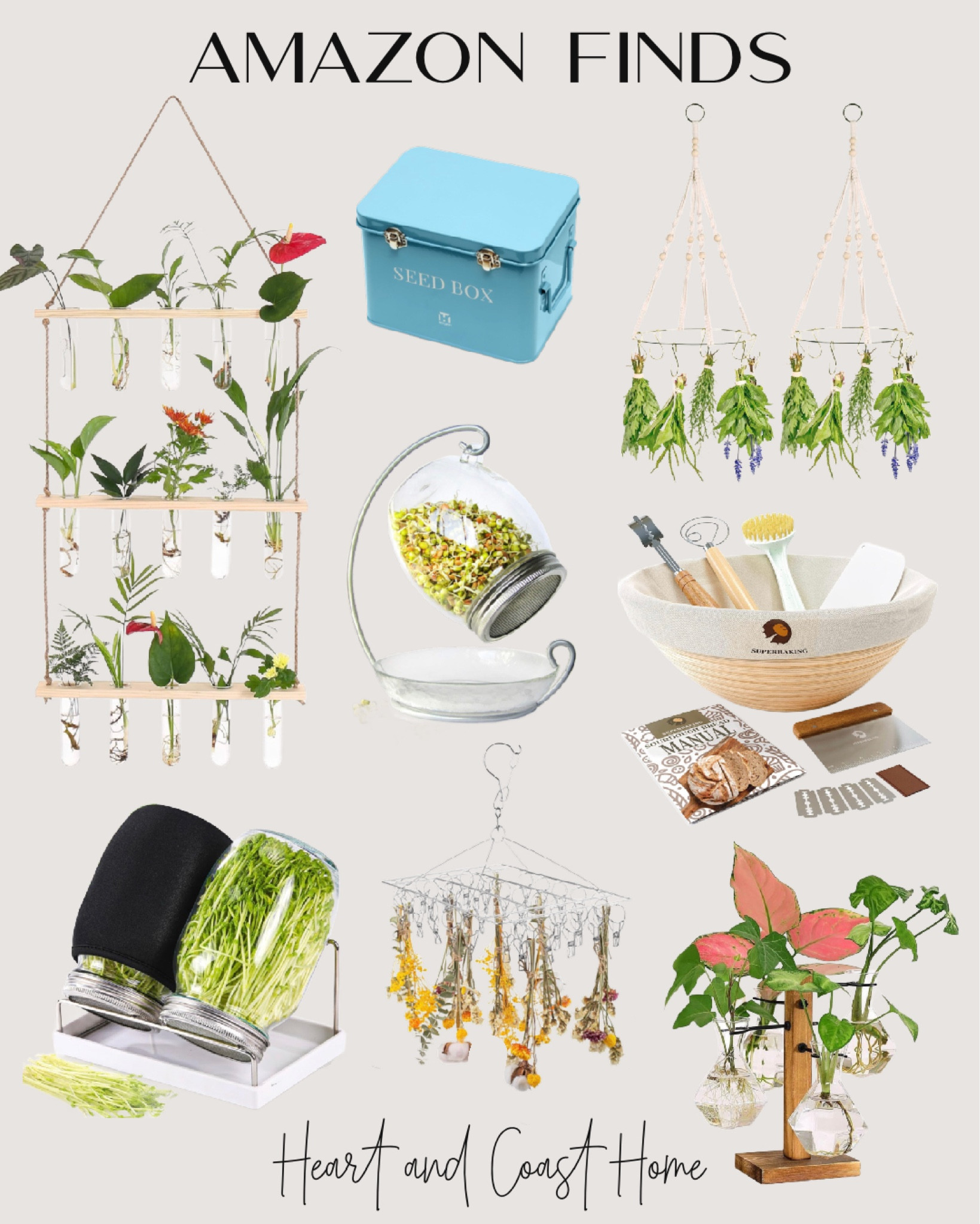 Amazon Finds. Homesteading Supplies. Propagating plants. Herb drying racks. Sprouting jars. Seed box 

#LTKSeasonal #LTKfamily #LTKhome