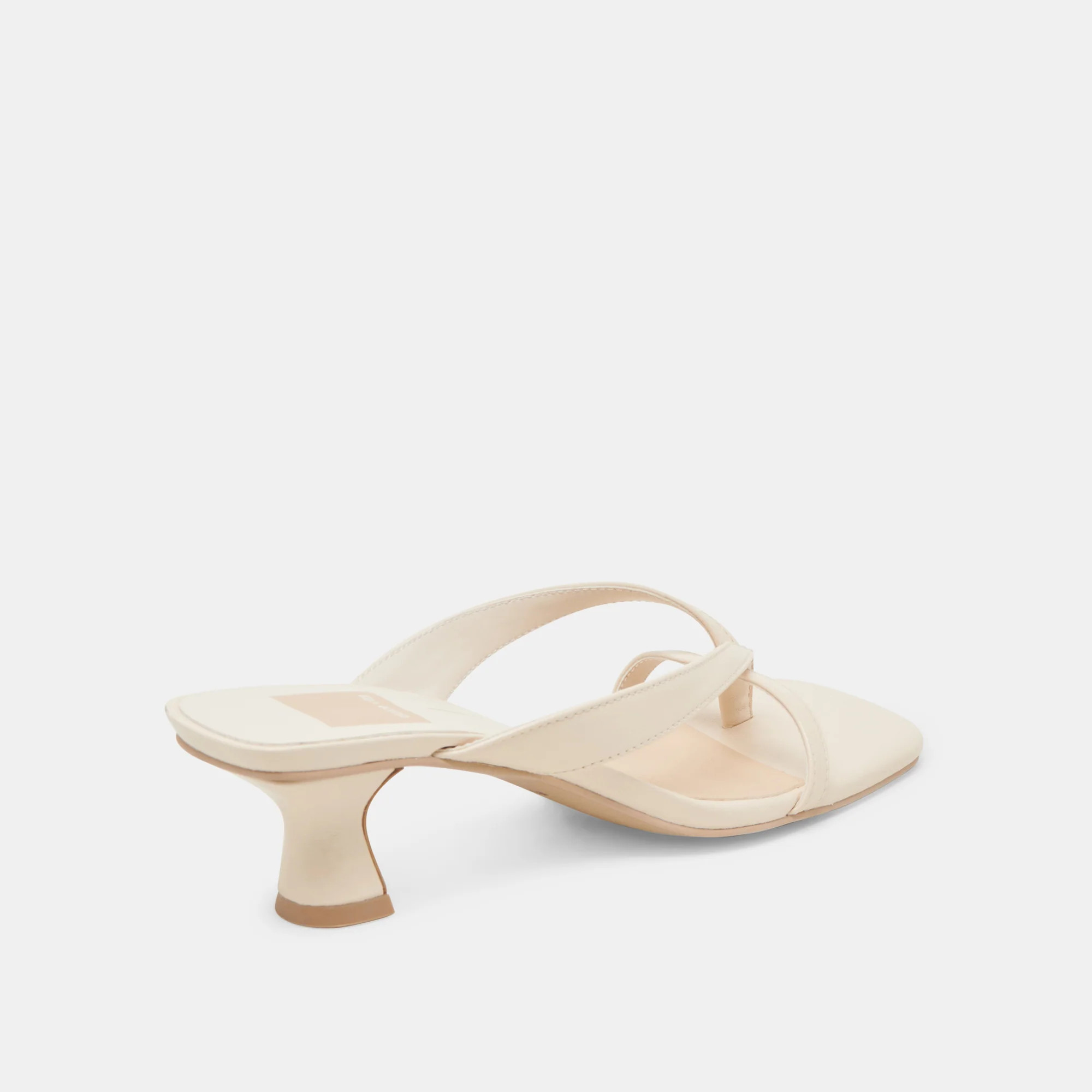 BREVEL HEELS BONE LEATHER | DolceVita.com