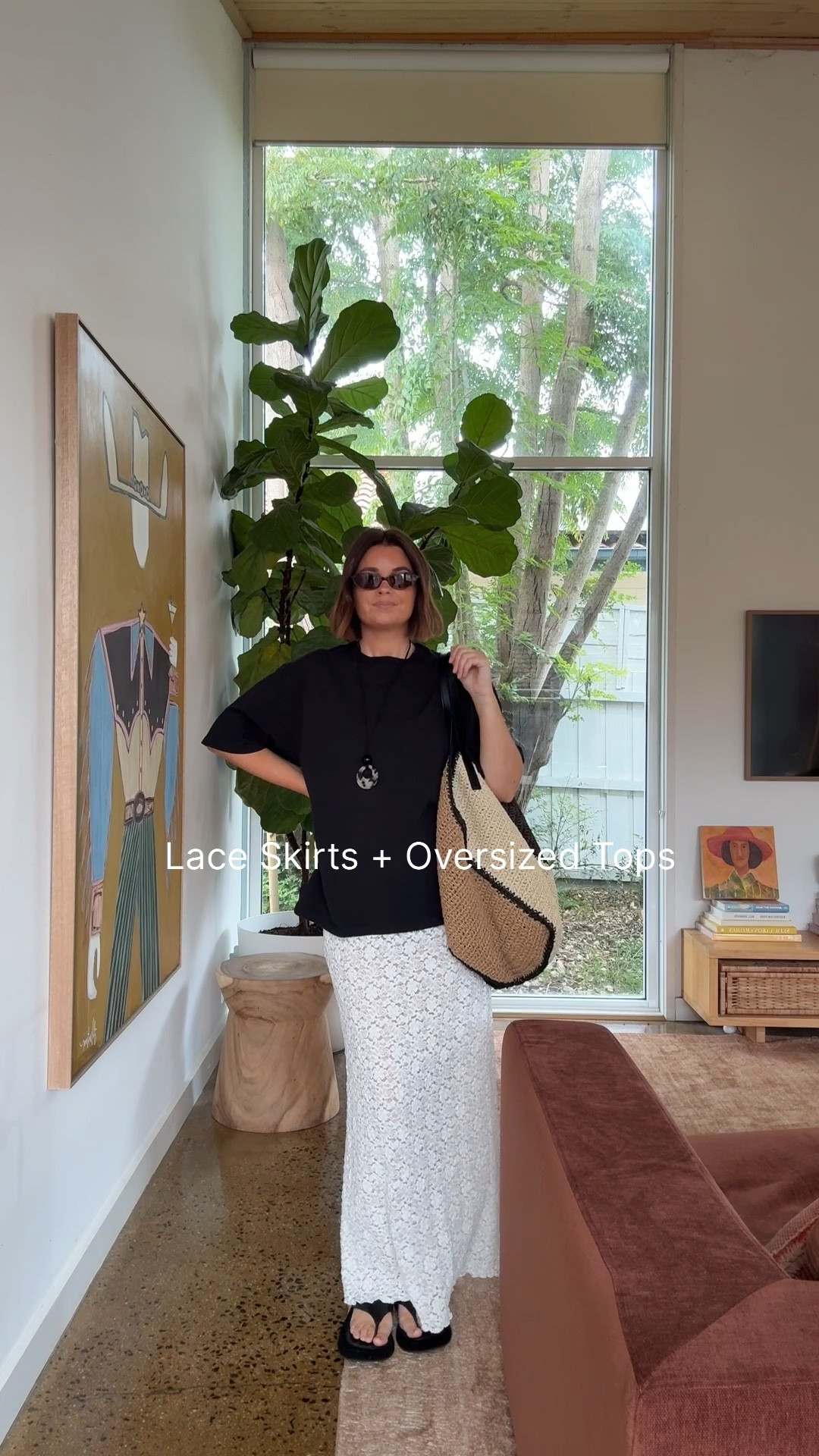 Lace skirt, oversized shirt, polka dots, barrel pants, fringe top

#LTKspring #LTKaustralia