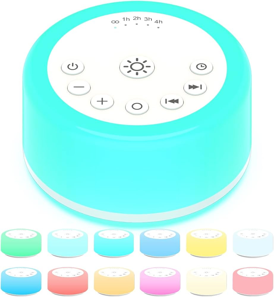 ColourNoise Sound Machine White Noise Machine 12 Colors Night Lights Brown Noise Machine with 30 ... | Amazon (US)
