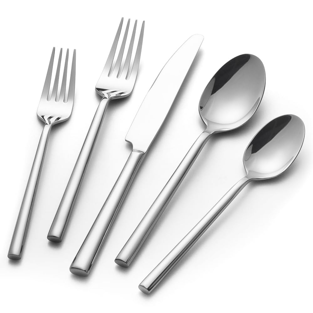 Alata Potter 40-Piece Forged Silverware Set Stainless Steel Flatware Set Cutlery Set, Service for... | Amazon (US)