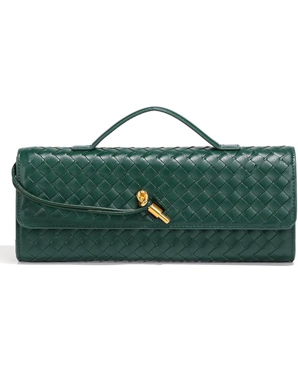Trendy Woven Evening Clutch Purses Women Underarm Shoulder Handbag Cute Satchels Crossbody Purse ... | Amazon (US)
