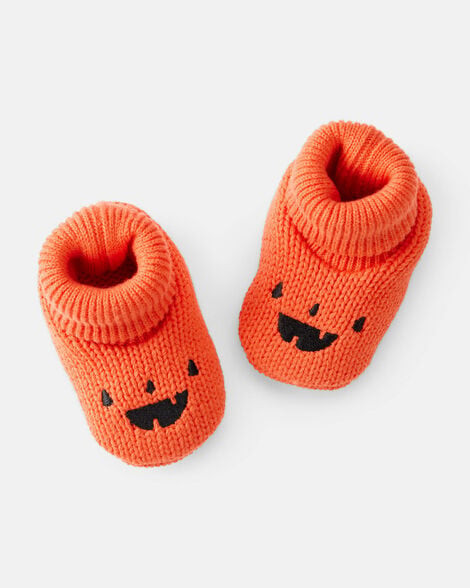 Carter's Baby Boys Halloween Crochet Booties - Orange NB-3M Orange | Carter's Inc