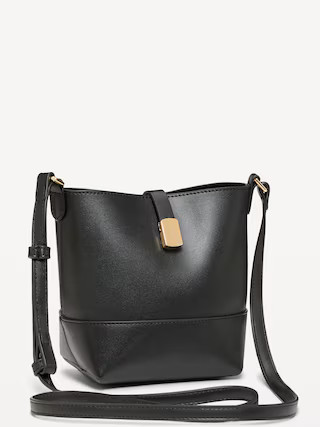 Small Preppy Bucket Crossbody Bag | Old Navy (US)