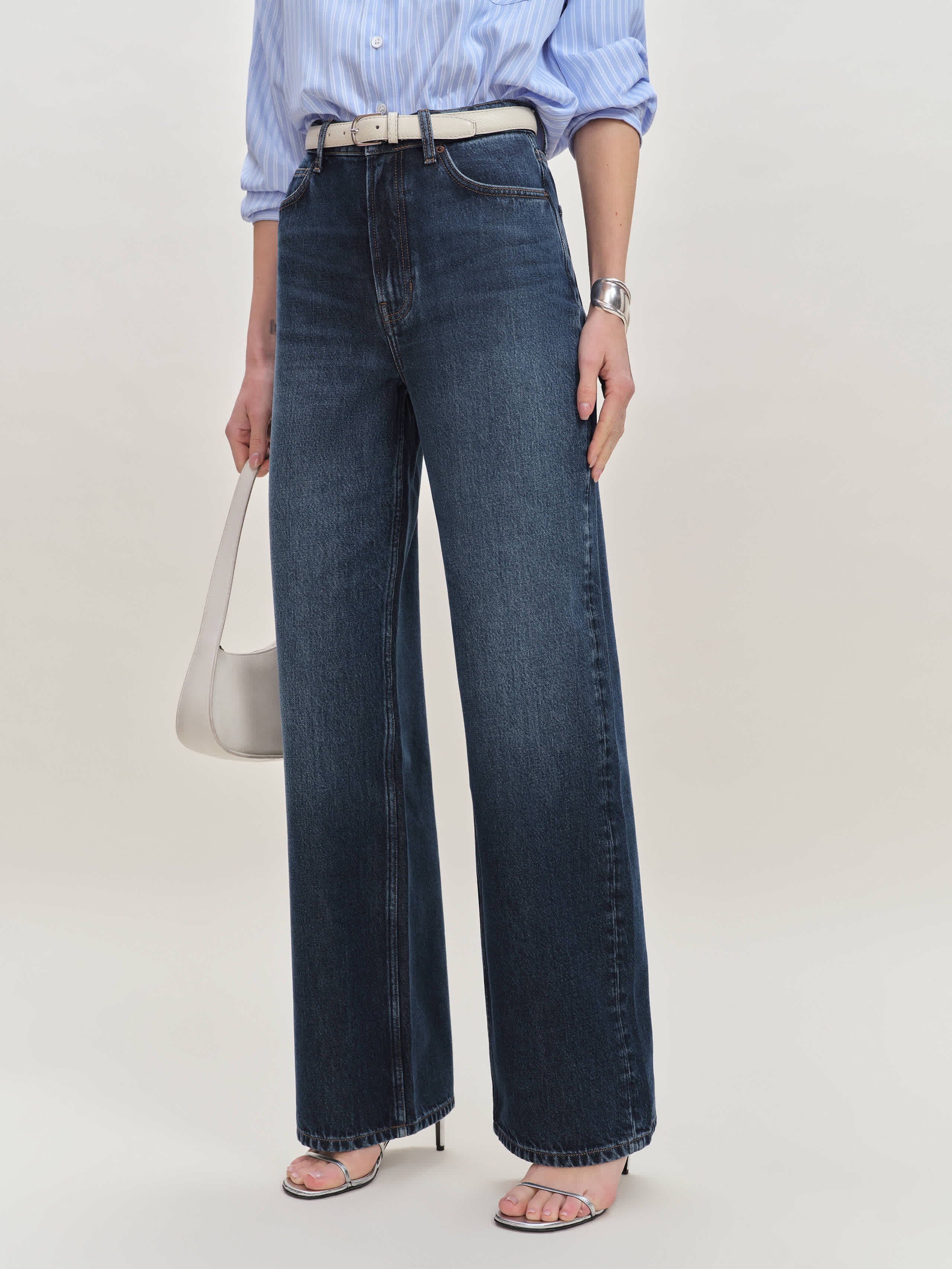 Reformation Wes High Rise Wide Leg Jeans Blue Denim 29 | Reformation (Global)