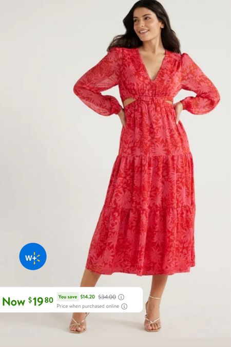 Walmart Sofia Jeans Women's and Women's Plus Cutout Maxi Dress with Long Sleeves, Sizes XS-5X / Mother’s Day dress / graduation dress / wedding guest dress / spring dress / church dress 

#LTKover40 #LTKsalealert #LTKfindsunder50