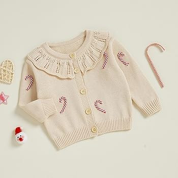 Baby Girl Cardigan Valentines Day Knit Sweater Love Heart Chunky Coat Knitwear Toddler Fall Winte... | Amazon (US)