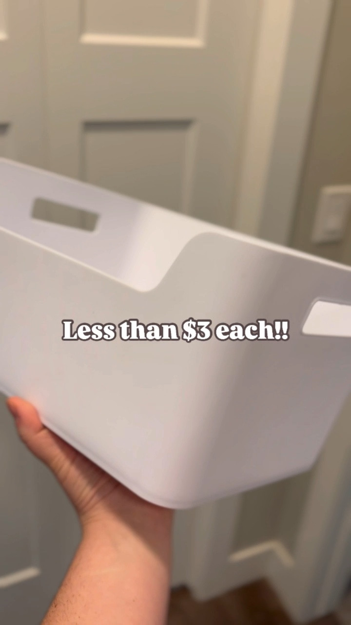 I love these storage bins! They are great quality, easy to wash, and not flimsy! I use these every where. They are finally back in stock and less than $3 each! 

#LTKGiftGuide #LTKSaleAlert #LTKHome