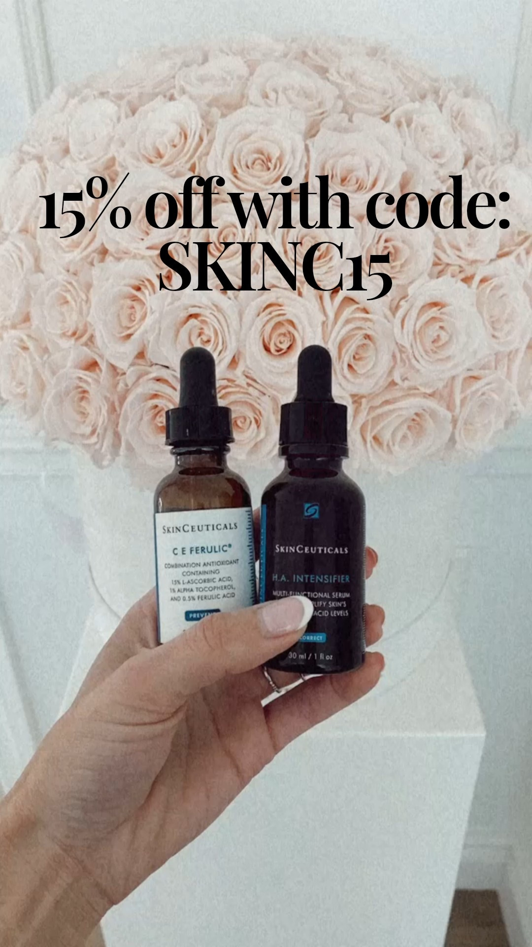 Skinceuticals on sale
Save 15% off with code SKINC15



#LTKSaleAlert #LTKFindsUnder100 #LTKBeauty
