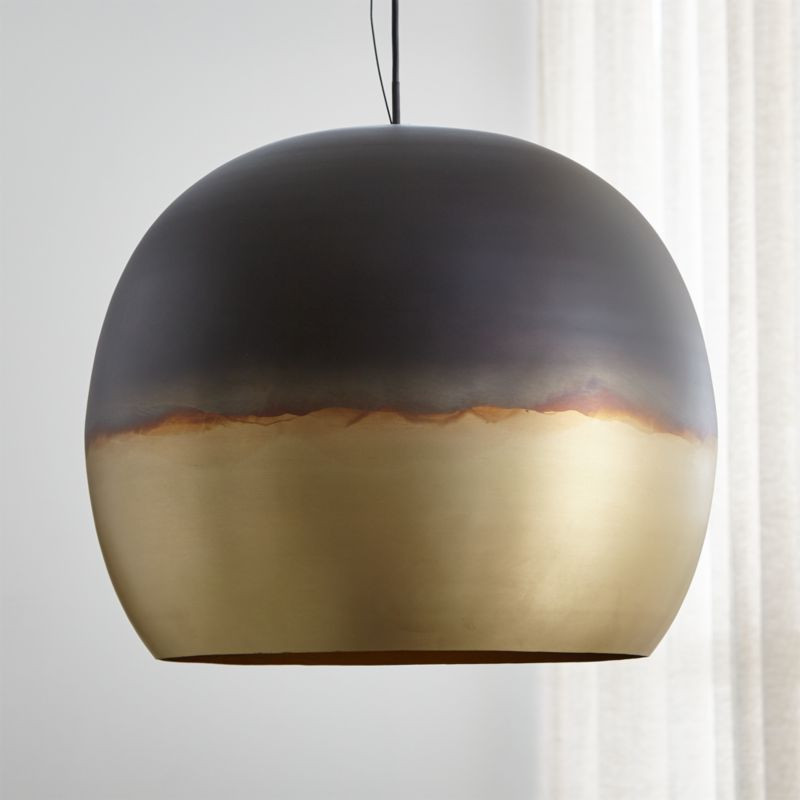 Elara Metal Globe Pendant Light + Reviews | Crate and Barrel | Crate & Barrel