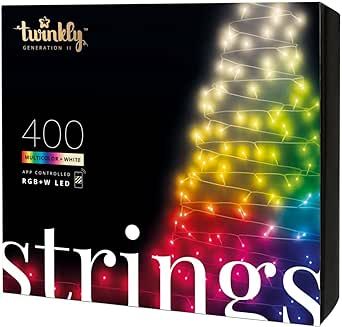 Twinkly Strings – App-Controlled LED Christmas Lights with 400 RGB+W (16 Million Colors + Warm ... | Amazon (US)