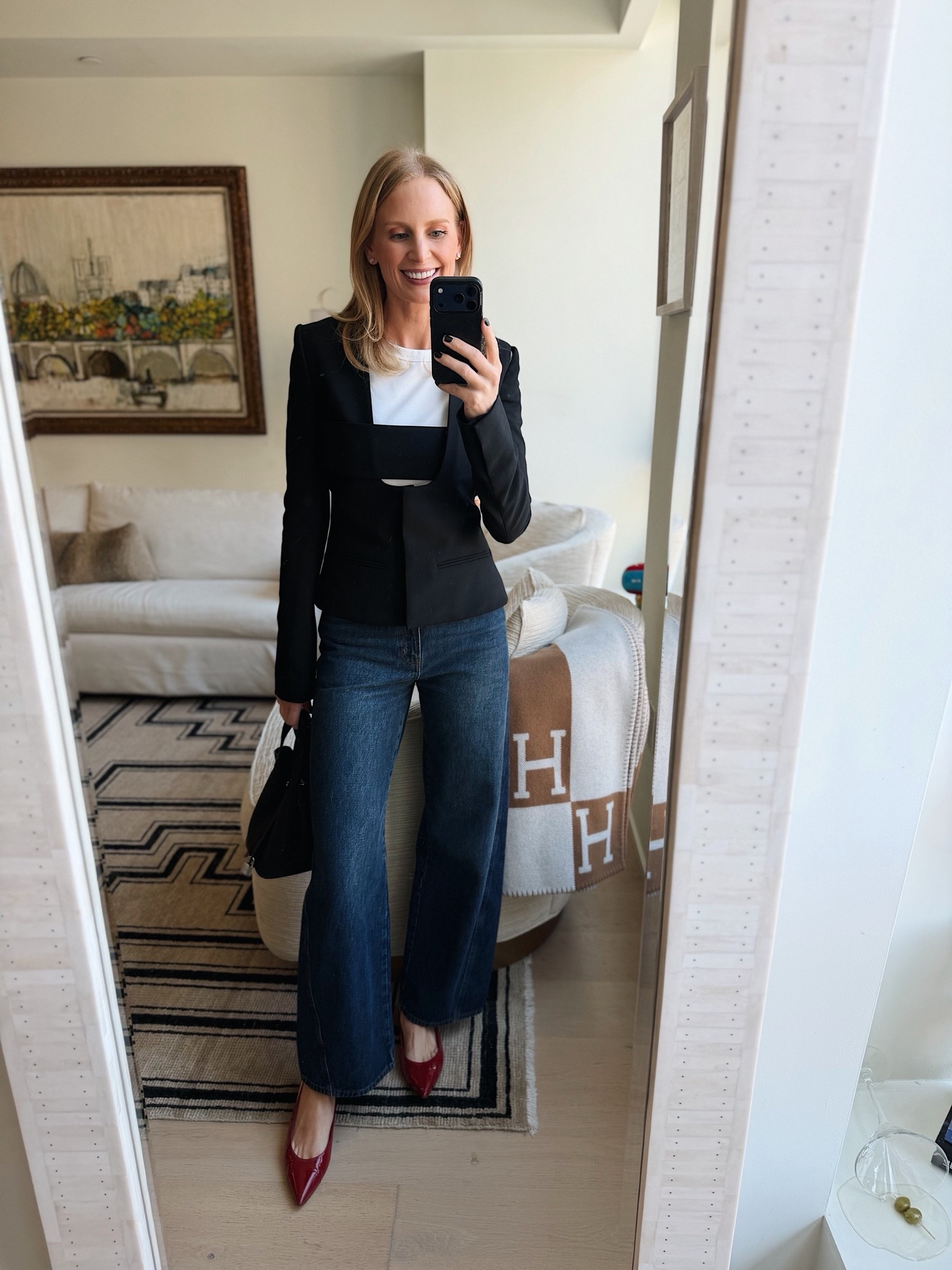 Today’s look for a meeting! Flats are old Chanel ❣️

#LTKootd