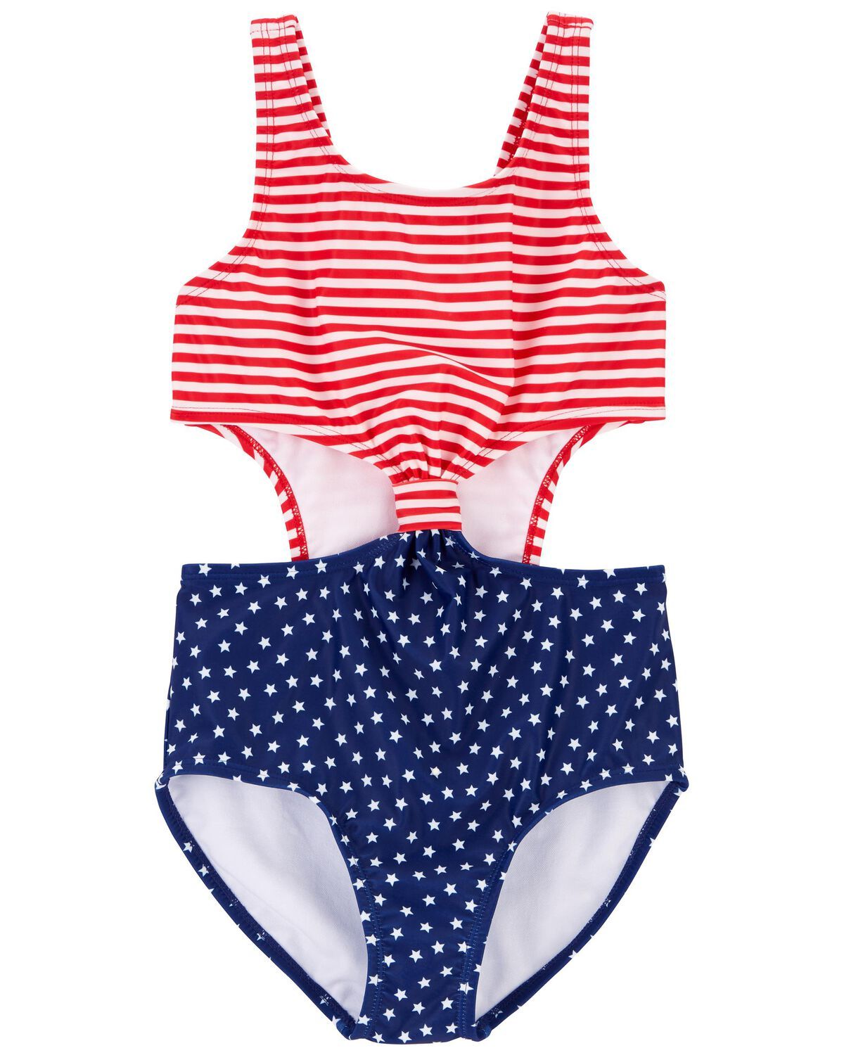 Kid Stars and Stripes 1-Piece Cut-Out Swimsuit | Carter's