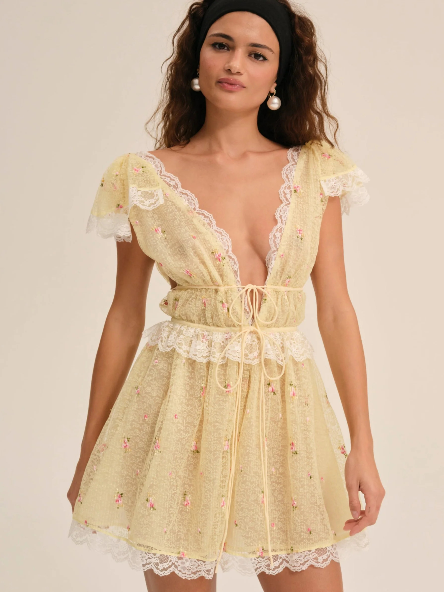 Poppy Lace Mini Dress | For Love & Lemons