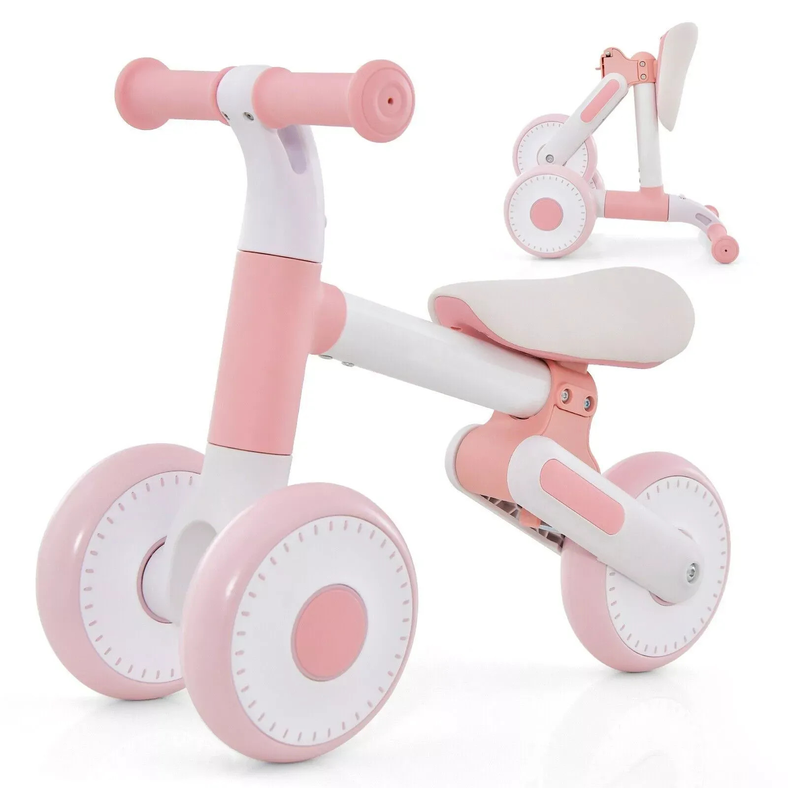 Baby Toys | Baby Balance Bike 4 Wheels Toddler First Bike No Pedal Baby Walker | Costway | Debenhams UK