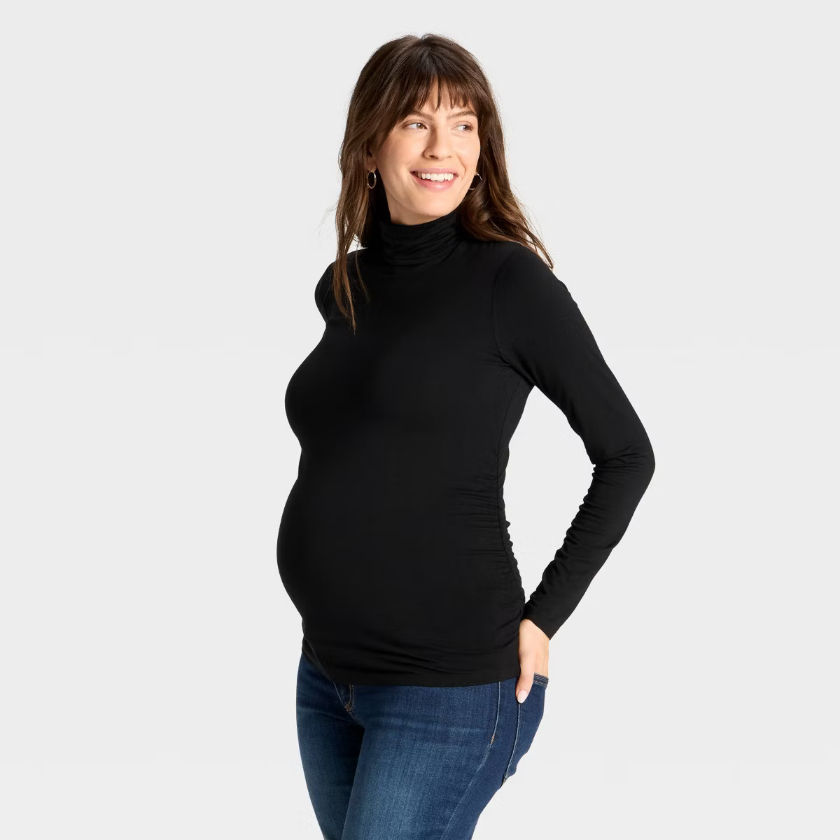 Long Sleeve Turtleneck Maternity T-Shirt - Isabel Maternity by Ingrid & Isabel™ | Target