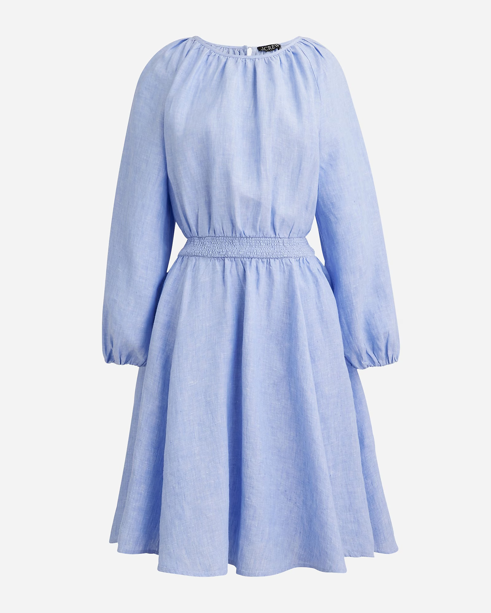 Palermo smocked-waist mini dress in linen | J. Crew US