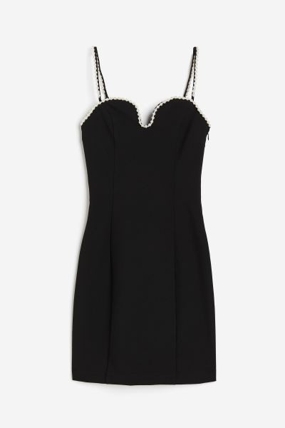 Bead-decorated Twill Dress | H&M (US + CA)