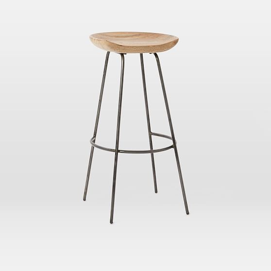 Alden Bar + Counter Stools - Steel | West Elm (US)