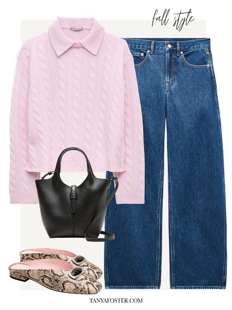 Chic style for fall! Pink is not just for spring!