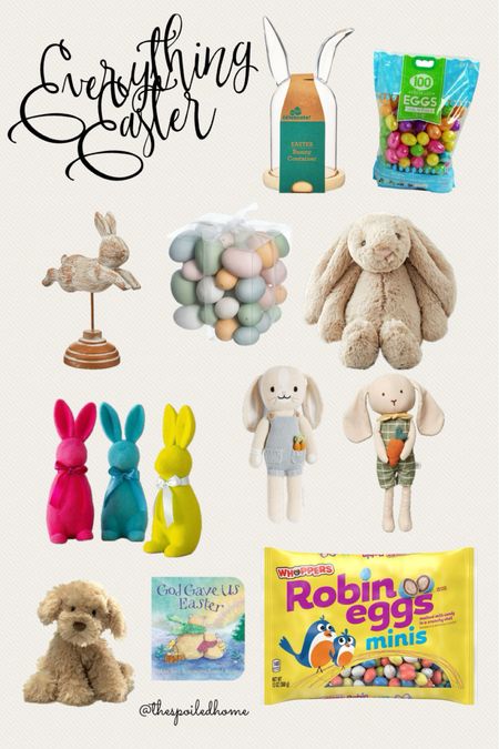Cute Easter decor and ideas to fill those Easter baskets Easter eggs Easter candy flocked bunny Easter decor 

#LTKkids #LTKSeasonal #LTKbaby