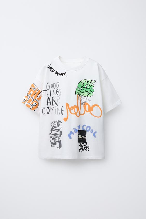 GRAFFITI PRINT T-SHIRT | Zara US
