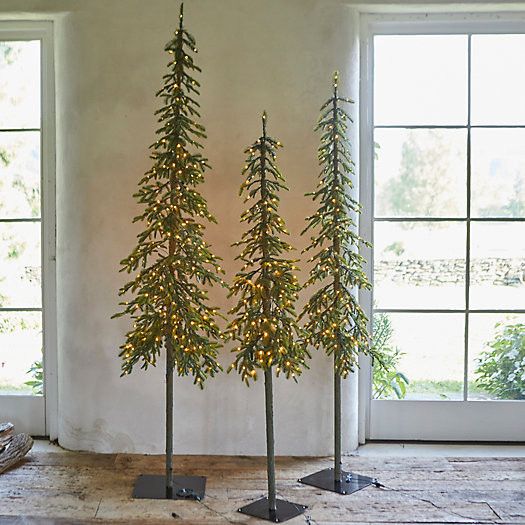 Faux Pre-lit LED Alpine Tree | Terrain