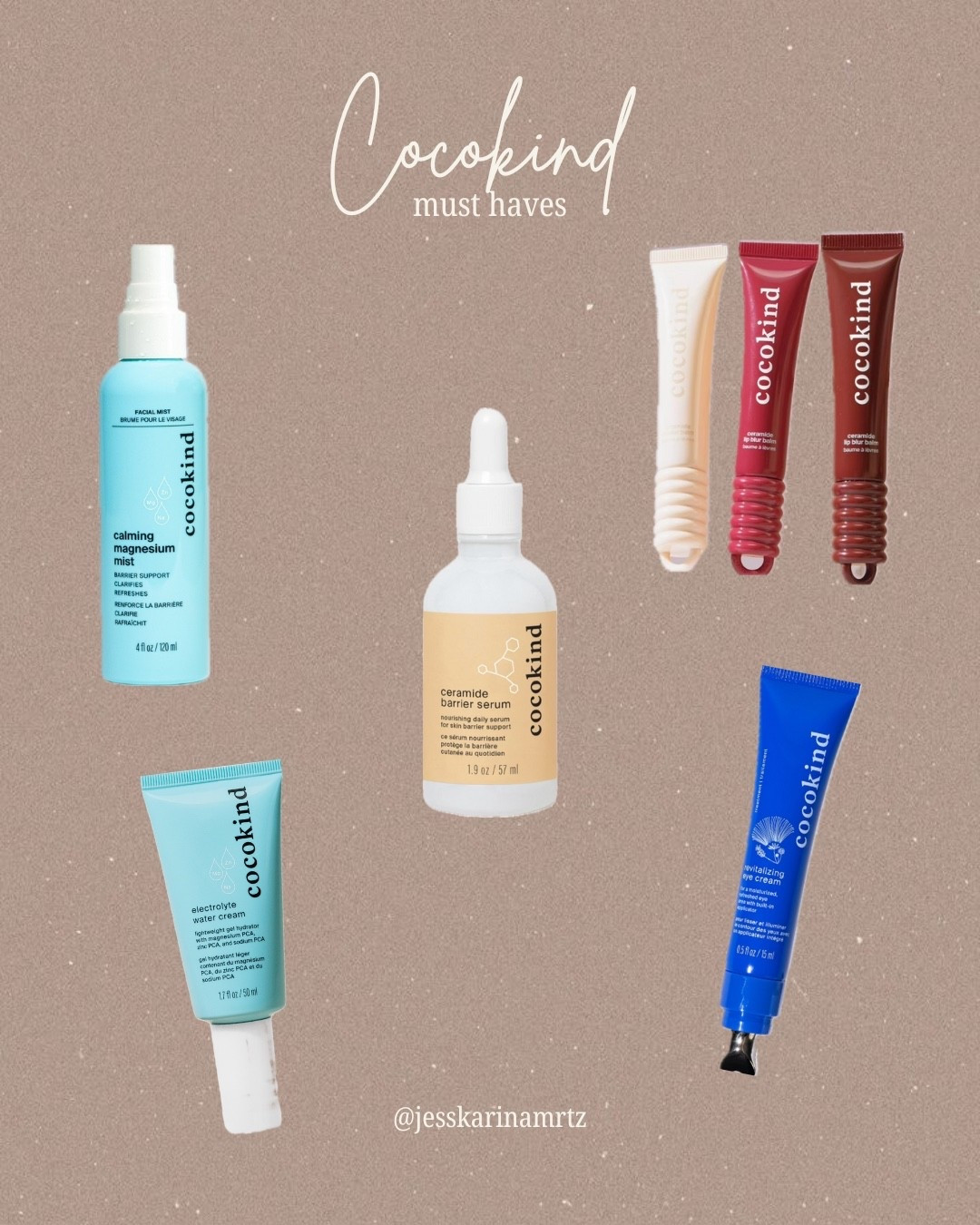 If you haven’t tried Cocokind skincare products this is your sign to! 🌿✨

🧴 Ceramide Barrier Serum – helps strengthen your skin barrier + lock in hydration
💧 Calming Magnesium Mist – soothes stressed skin and refreshes anytime
🥥 Electrolyte Water Cream – lightweight daily moisturizer that delivers deep hydration
👁️ Revitalizing Eye Cream – brightens and depuffs tired under-eyes
💄 Ceramide Lip Blur Balm – nourishes lips with a soft, blurred finish



#LTKBeauty #LTKU #LTKFindsUnder50