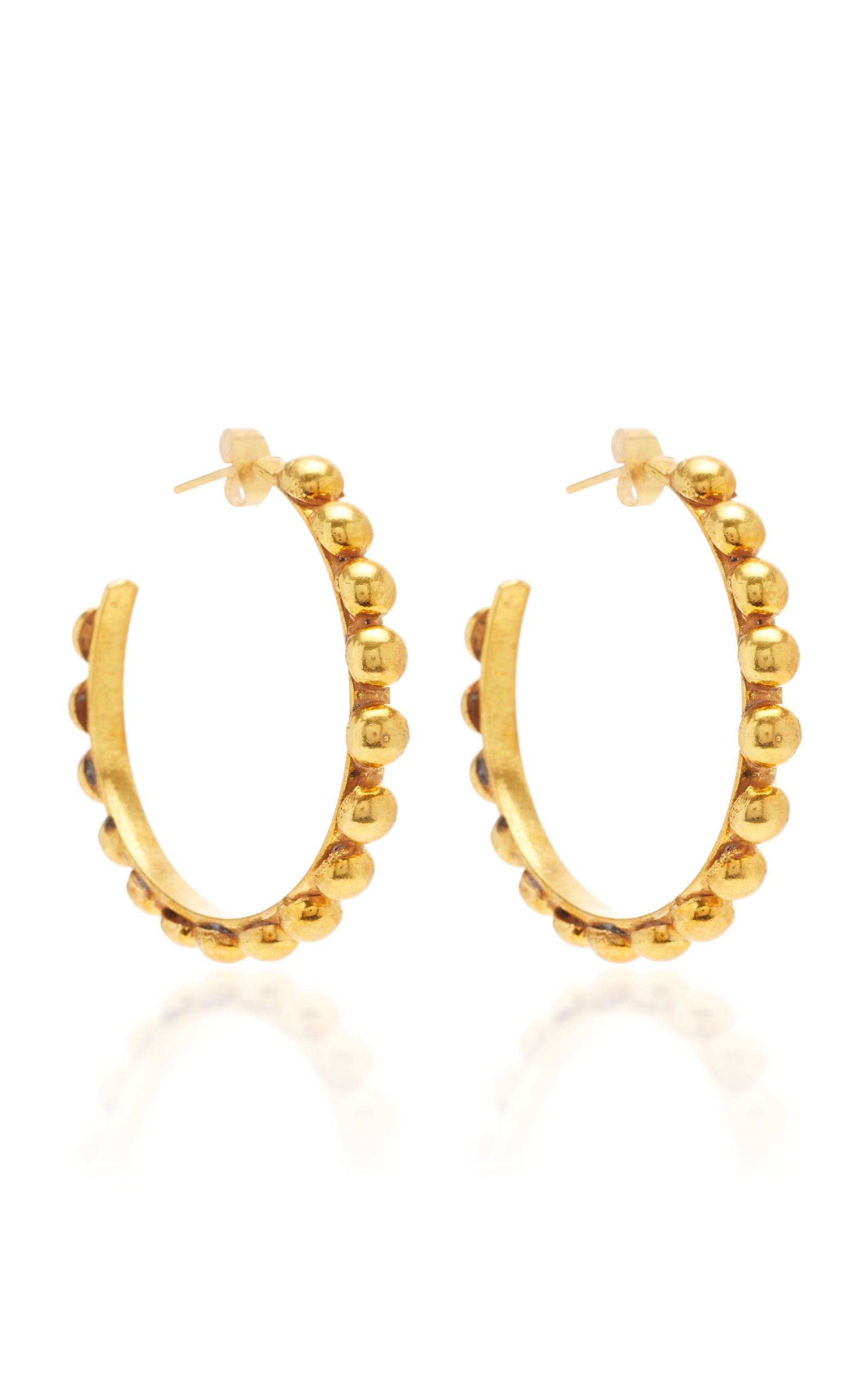 Sylvia Toledano - Tribal Gold-Plated Hoop Earrings - Gold - OS - Moda Operandi - Gifts For Her | Moda Operandi (Global)
