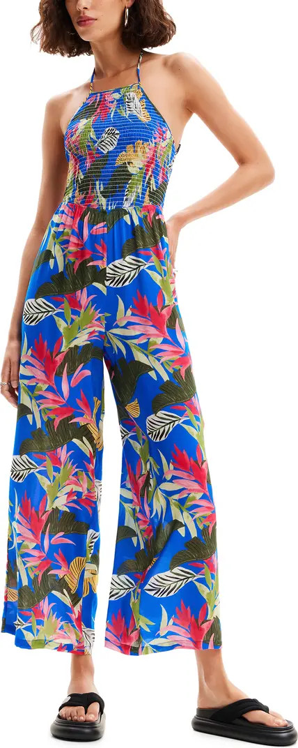 Desigual Tropical Halter Jumpsuit | Nordstrom | Nordstrom