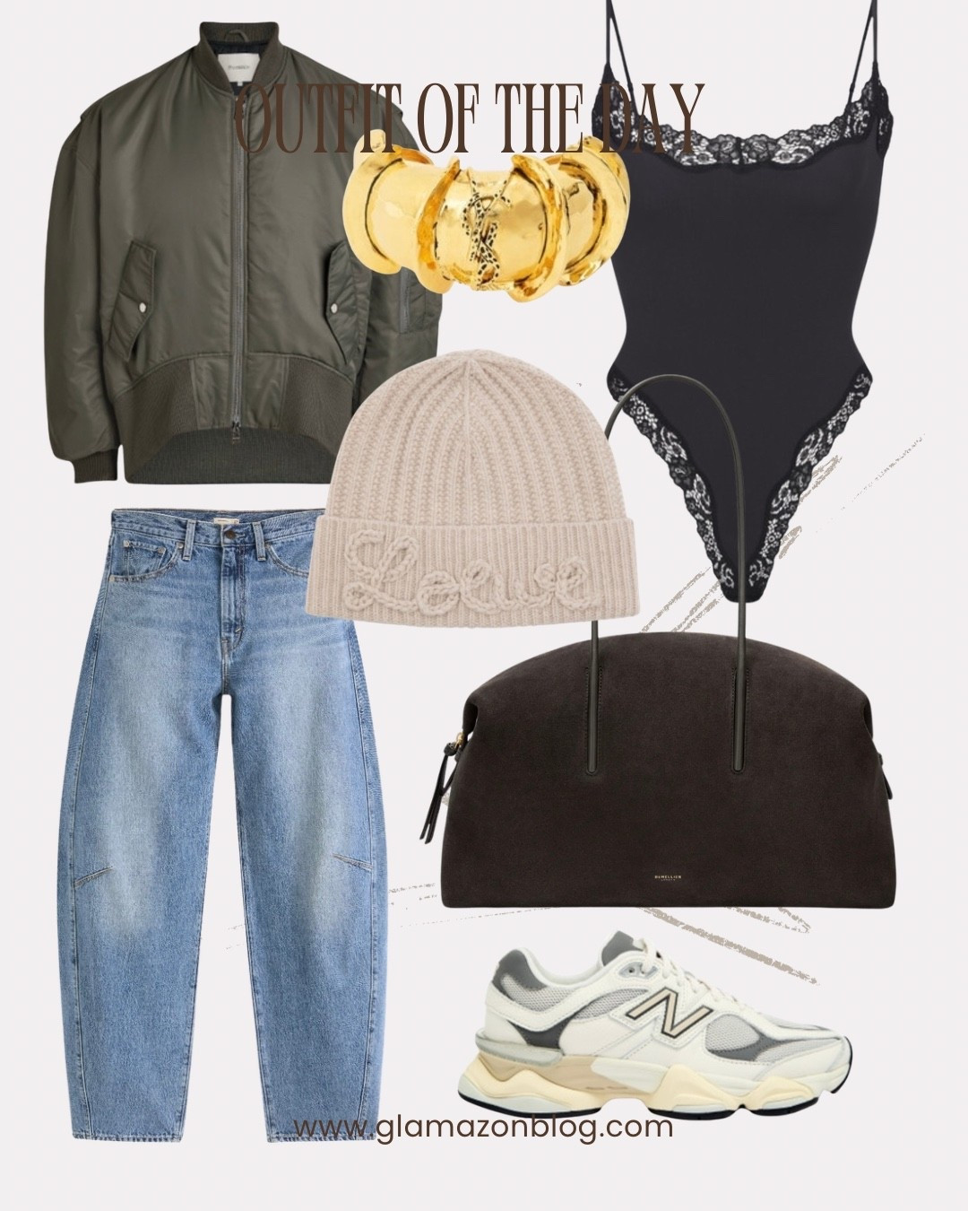 Cool outfit, bomber jacket, skims, demellier bag, new balance trainers, Loewe beanie 

#LTKwinter #LTKfestive #LTKeurope