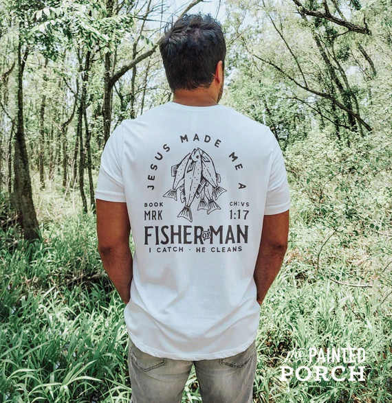 Fisherman Shirt | Mens Christian Shirt, Mens Christian Gifts, Fisherman Gift, Fishing Shirt, Dad ... | Etsy (US)