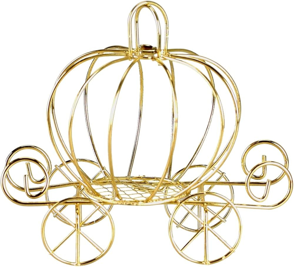 BinaryABC Cinderella Pumpkin Carriage Centerpiece Candy Holder Cart Container - Tabletop Decorati... | Amazon (US)