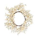 K&K Interiors 16498B-BE 24 Inch Beige Eucalyptus Wreath | Amazon (US)