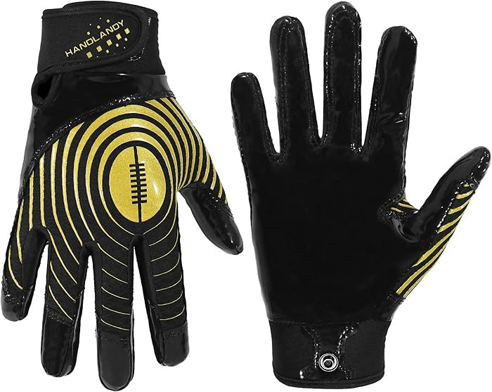 HANDLANDY Youth Football Gloves, Kids Sticky Receiver Gloves,Super Grip Football Glove Best Gift ... | Amazon (US)