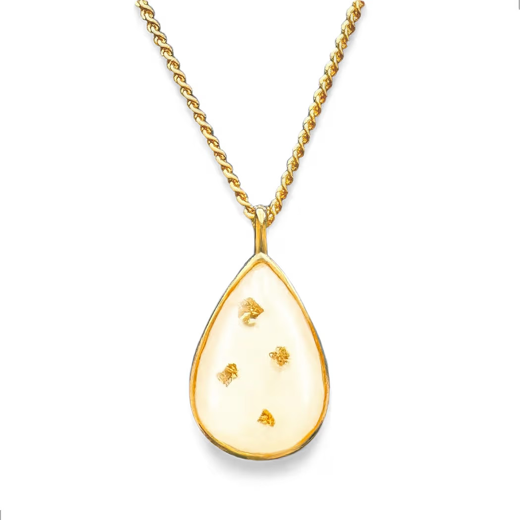 Gold Necklace DIY Breastmilk Jewelry Making Kit | Gold plated 925 Sterling Silver Pendant | Breas... | Amazon (US)