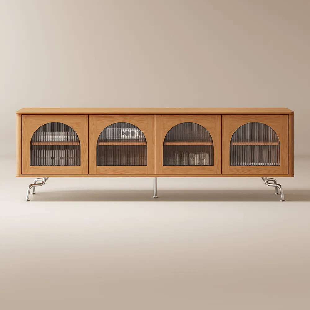 Valborg Wood TV Stand, 70" | Hernest