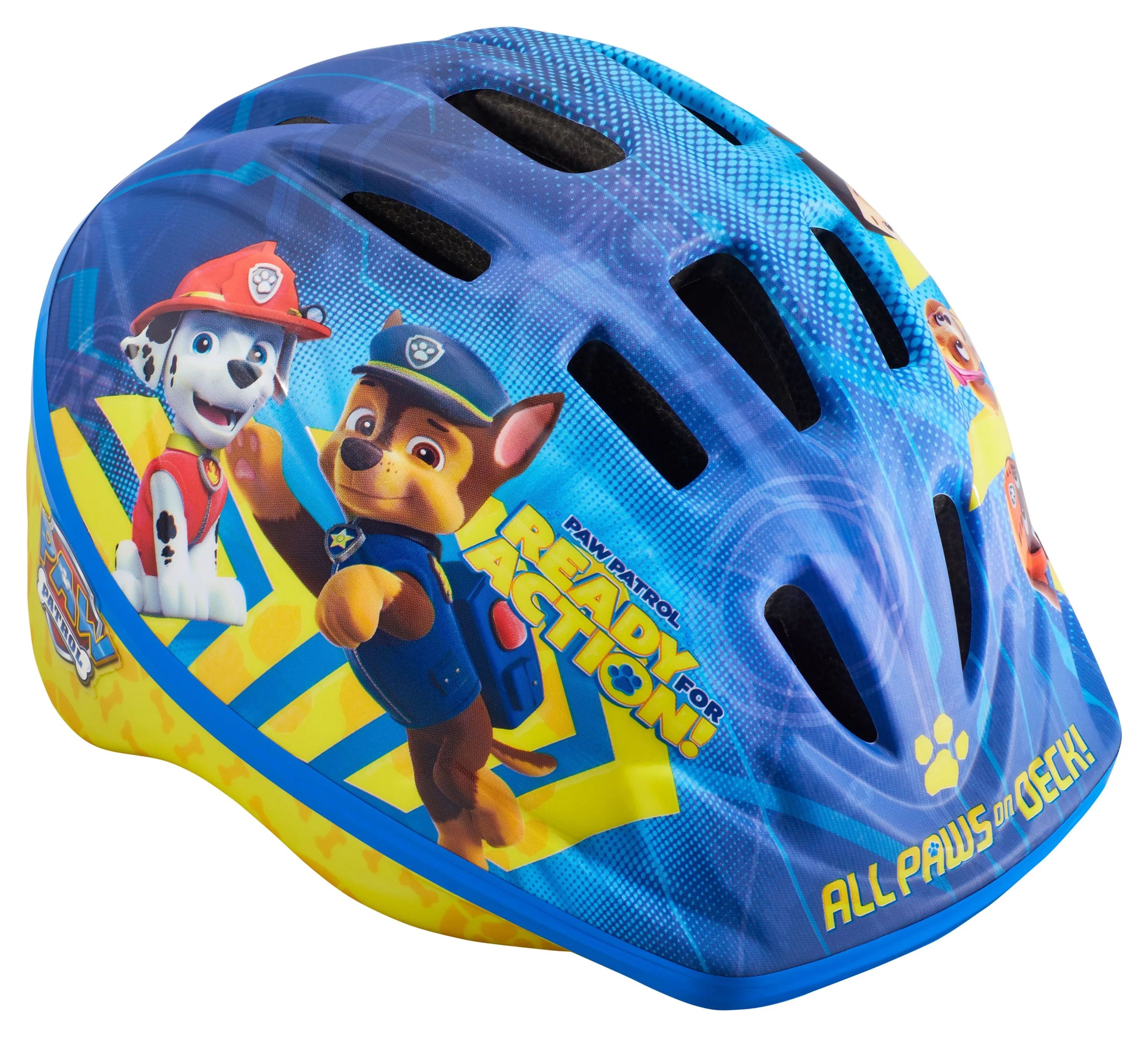 Nickelodeon Paw Patrol: Bike Helmet for Toddlers, Ages 3-5, Blue & Yellow | Walmart (US)