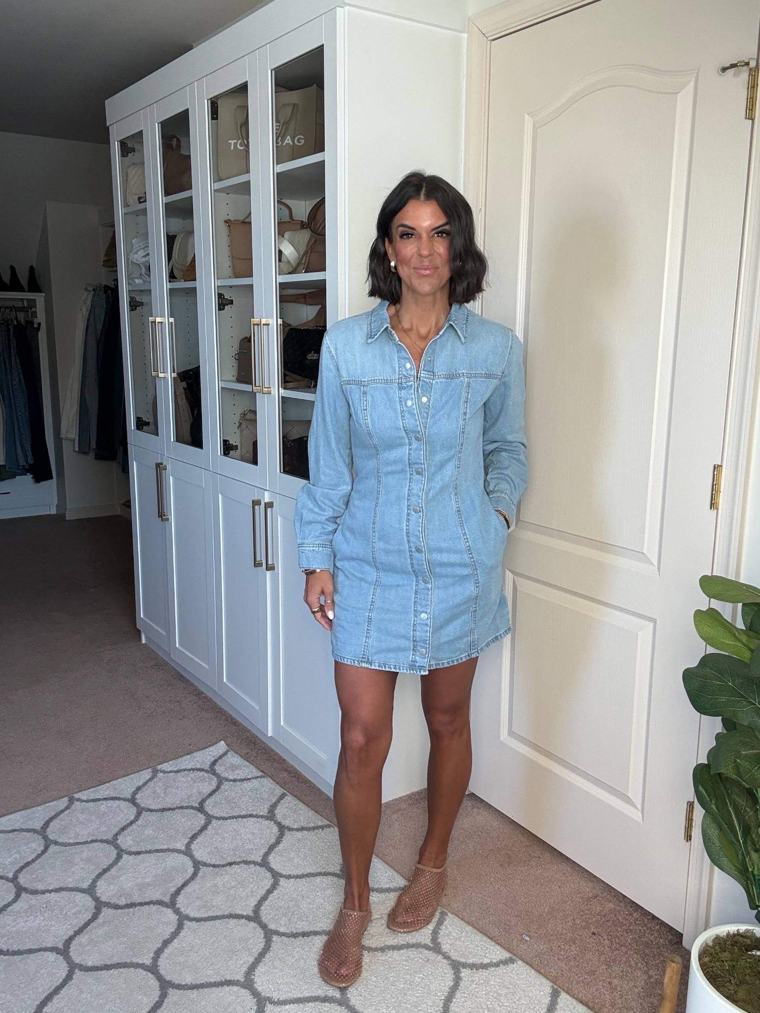 Love this Target denim dress!! Size 2. Size up if in between 

#LTKSeasonal #LTKgrwm #LTKootd