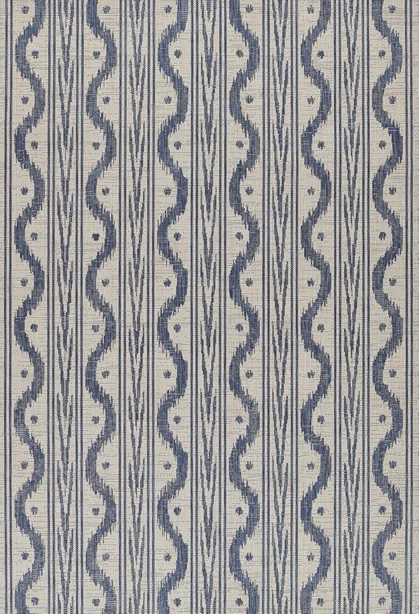 Momeni Riviera Transitional Indoor/Outdoor Area Rug, Blue, 6'6" X 9' | Amazon (US)