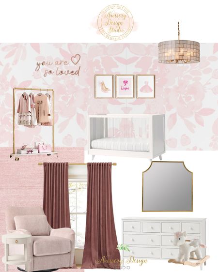 Baby girl’s pink nursery 

Mauve curtains, pink rug, clothes storage, clothes rack, acrylic crib, modern crib 

#LTKKids #LTKHome #LTKBump