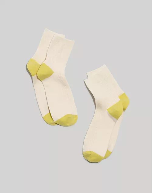 Two-Pack Ribbed Loafer Socks | Madewell