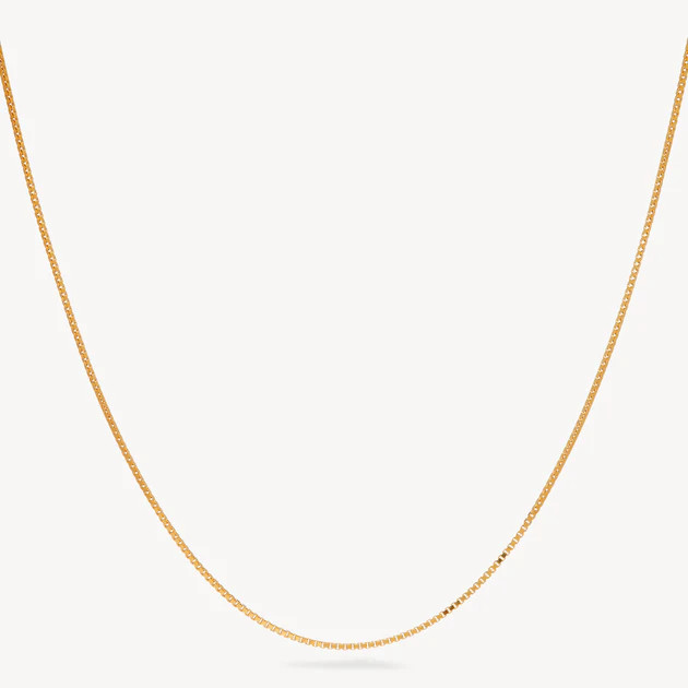Box Chain Slider Necklace | Hillberg & Berk