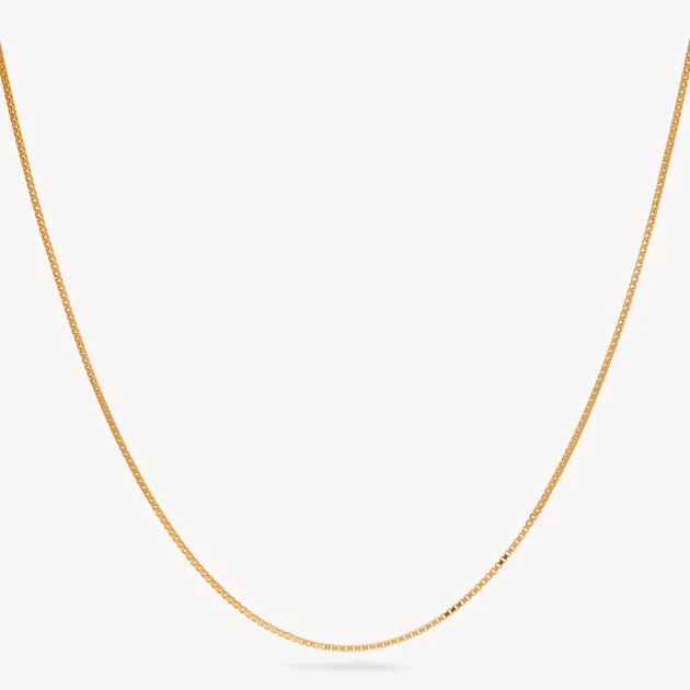 Box Chain Slider Necklace | Hillberg & Berk