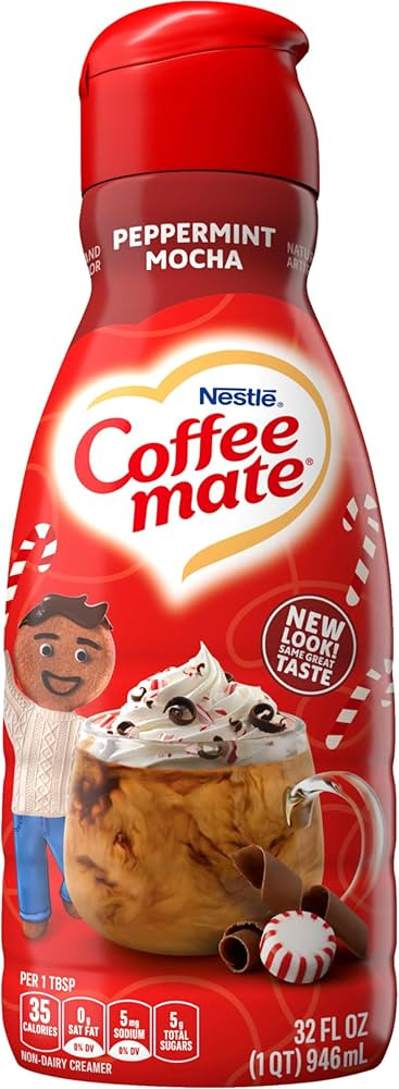 Nestle Coffee mate Peppermint Mocha Liquid Coffee Creamer | Amazon (US)