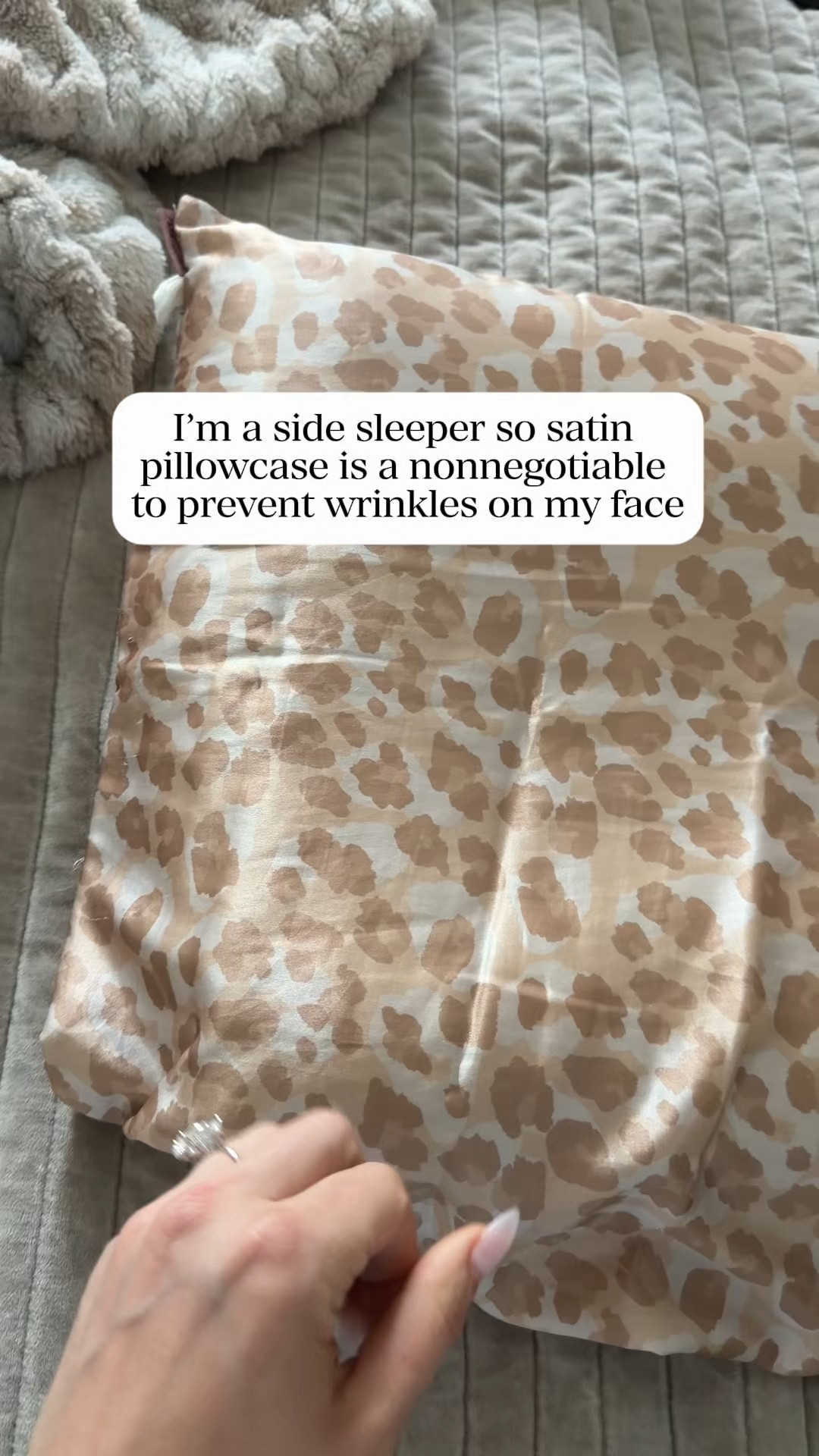 I could never not sleep on a satin pillowcase. Linked all my other products I use on the regular for anti-aging as well below. ￼

#LTKOver40 #LTKselfcare #LTKBeauty