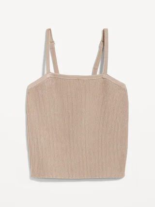 Rib-Knit Sweater Tank Top for Women | Old Navy (CA)