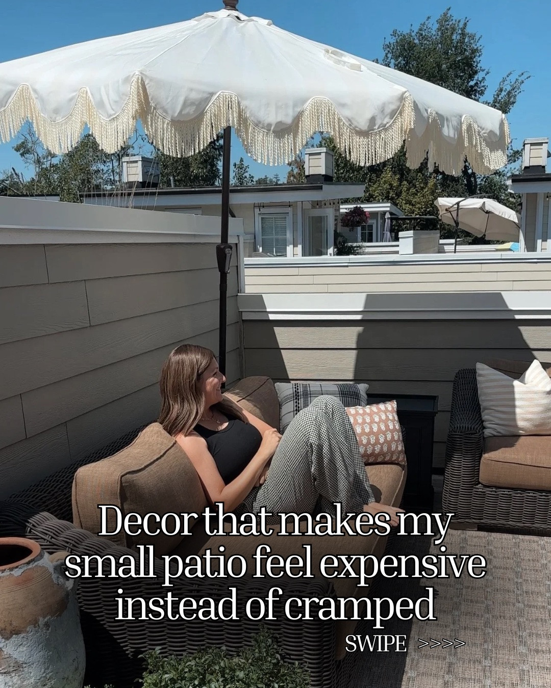 Small patios are basically a masterclass in smart design. When you don’t have endless square footage, every piece has to earn its spot. Think furniture that works harder, storage that doubles as decor, and layouts that make the space feel bigger, calmer, and more functional. ☀️
Honestly, thoughtful design matters so much more than having a huge space. Our patio isn’t big, but with the right setup, it’s become one of our favorite places to spend time all summer long.

#LTKsummer #LTKhome