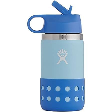 Hydro Flask 12 oz. Kids Wide Mouth Water Bottle with Straw Lid- Stainless Steel, Reusable, Vacuum In | Amazon (US)