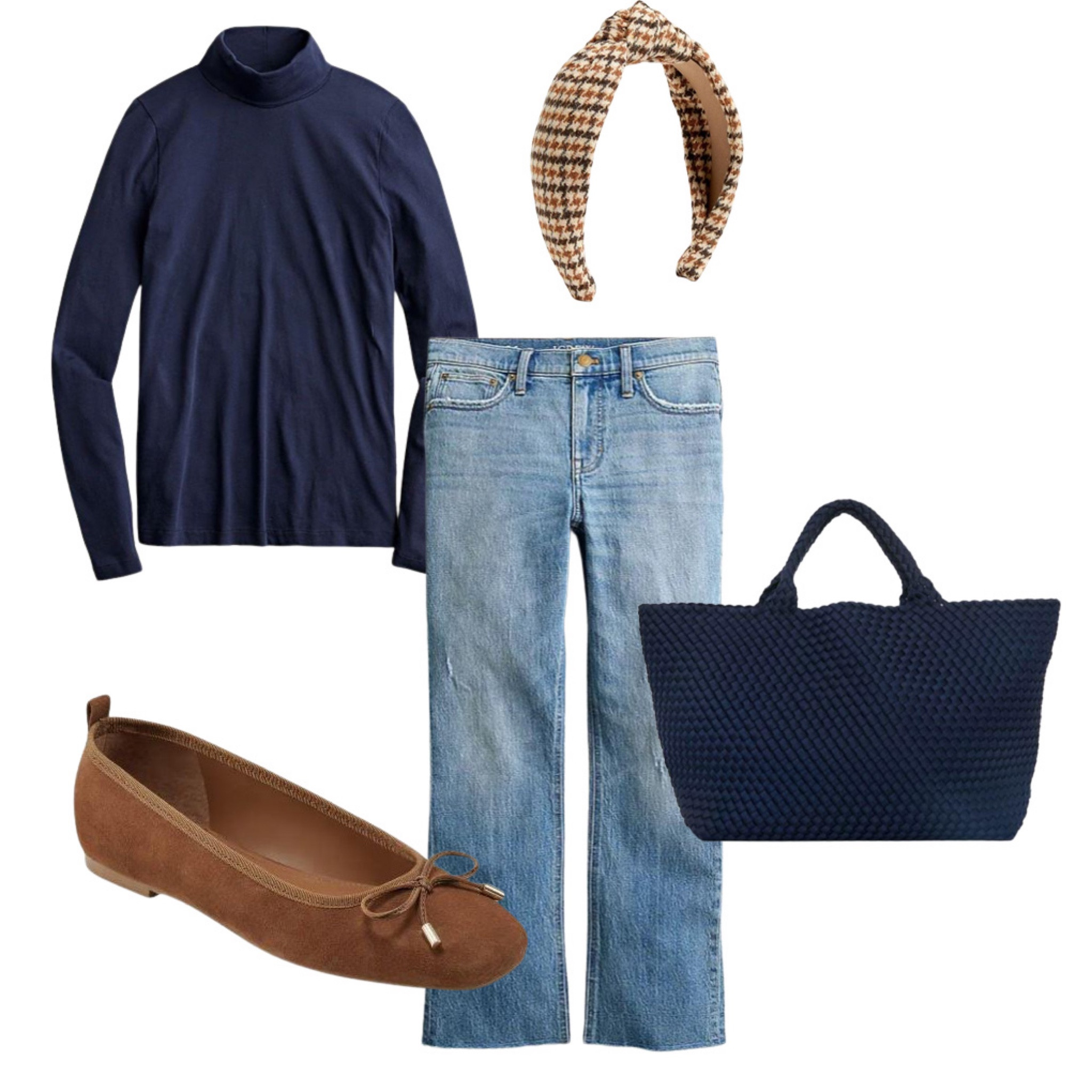 Fall outfit ideas, ballet flats 